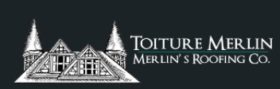Merlin's roofing co. logo